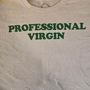 Danny Duncan Men's Cream and Green T-shirt